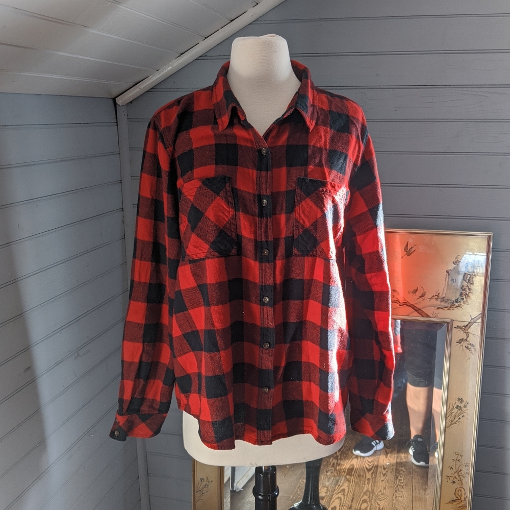 Buffalo Plaid Flannel Shirt